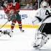 Cal Clutterbuck, moved up to the second line on Tuesday, responded by beating Kings goalie Jonathan Bernier to boost the Wild’s lead to 2-0.