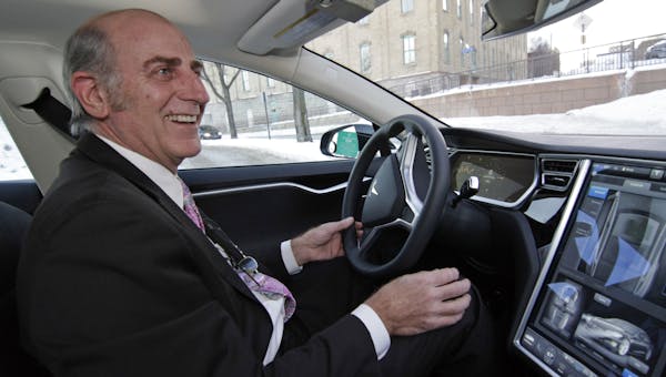 Vincent Vassallo is looking forward to cheap electric bills for his new Tesla limousine.