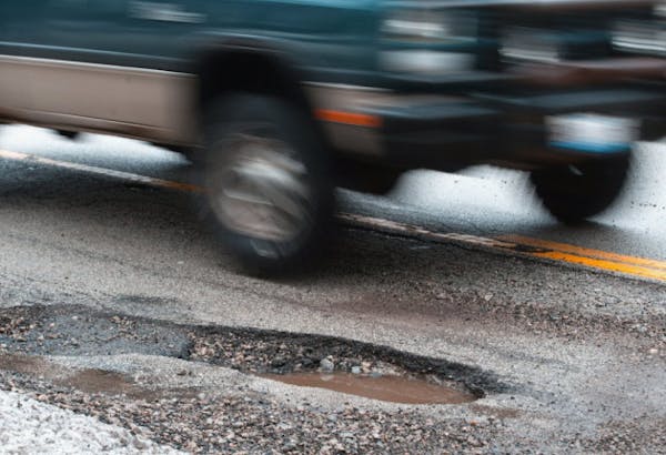 Jan. 25: I-394 has a bumper crop of potholes
