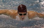 At the pool of the Kenwood Trail Middle School, Mitch Herrera is one of the standout Lakeville South swimmers. ]rtsong-taatarii@startribune.com