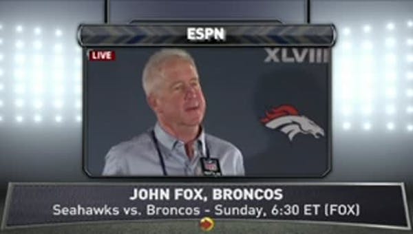 Super Bowl XLVIII: Broncos meet the media