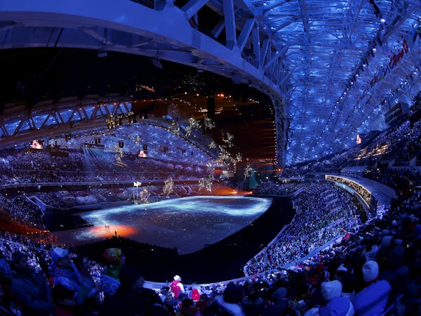 Spectators watched Opening Ceremonies of the 2014 Sochi Winter Olympics Fisht Olympic Stadium on Friday. ] CARLOS GONZALEZ cgonzalez@startribune.com -