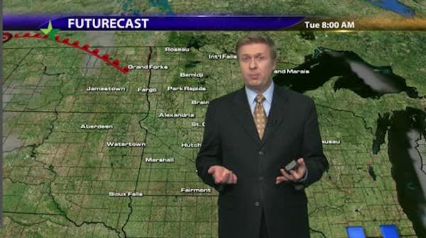 Morning forecast: Cold; snow showers late