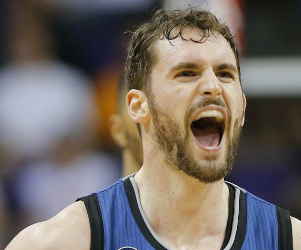 Wolves forward Kevin Love has come a long way from his rookie season.