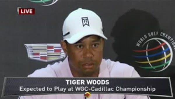Tiger Woods discusses back injury