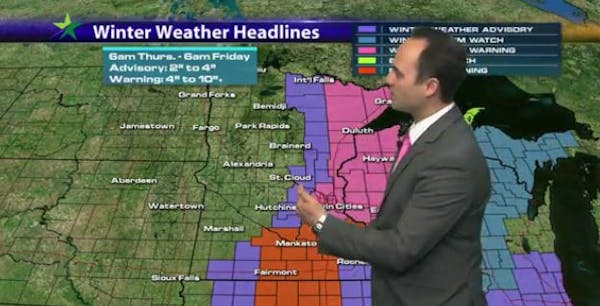 Afternoon forecast: Snow tomorrow, but how much?