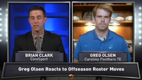 Panthers' Olsen talks roster, Cam Newton's ankle surgery