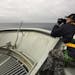 March 22, 2014: A lookout is stationed on bow of HMAS Success during the search in the southern Indian Ocean for signs of the missing Malaysia Airline
