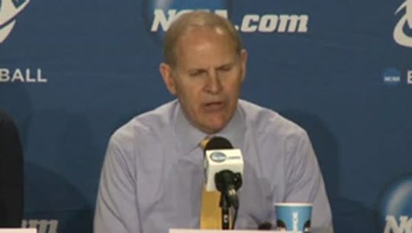 Michigan's Beilein discusses win over Tennessee