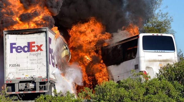 Northern California bus crash kills at least 9