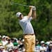 Bill Haas tees off on the 12th hole during the first round of the Masters golf tournament Thursday, April 10, 2014, in Augusta, Ga. (AP Photo/David J.