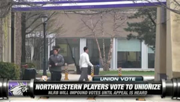 Northwestern players cast union vote