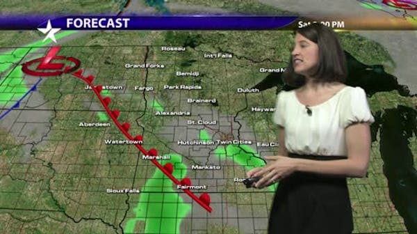 Afternoon forecast: Warmup with afternoon and evening showers possible