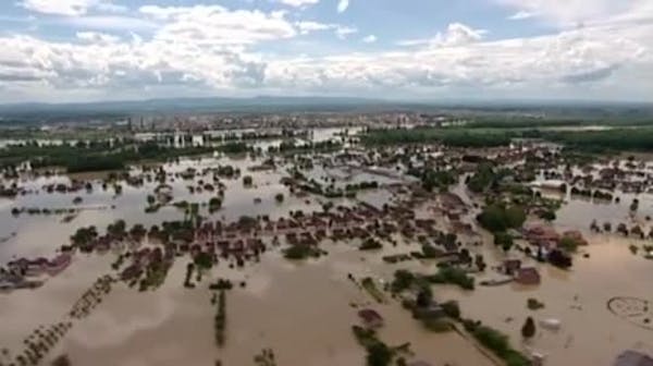 Historic flooding threatens the Balkans
