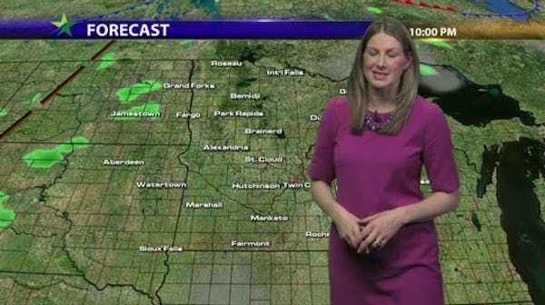 Afternoon forecast: Chance of showers Sunday