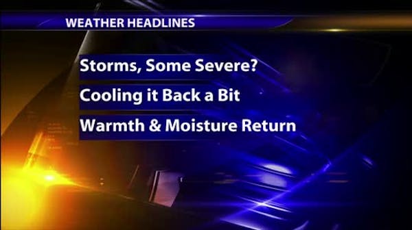 Afternoon forecast: PM storms, some may be severe