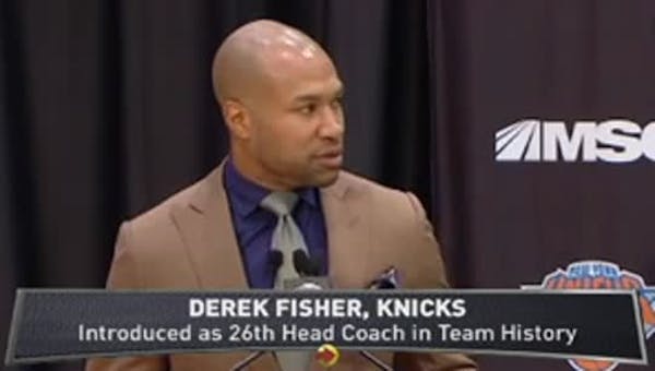 Derek Fisher takes over as Knicks coach