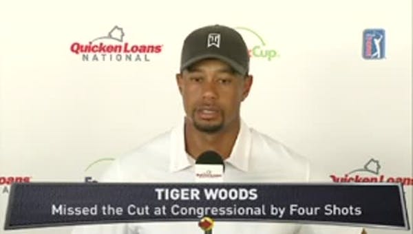 Tiger Woods misses cut at Congressional