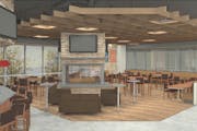 Renderings depicted the proposed bar/restaurant on the second floor of the now revamped Bielenberg Sports Center in Woodbury.