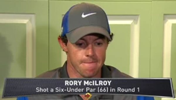 McIlroy talks about opening-round 66 at British Open