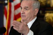 Gov. Mark Dayton, shown in April, released his tax returns from 2013 on Wednesday. The $10,000 he gave to charity was up from $1,000 in 2012.