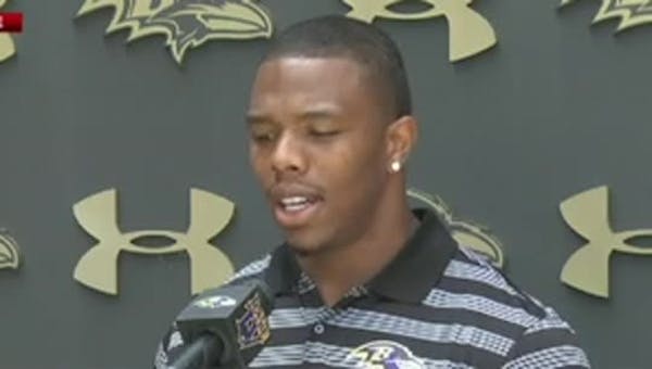 Rice talks for first time since suspension