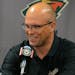 Minnesota Wild coach Mike Yeo spoke to the media at a news conference Friday morning, where the Wild made Yeo's three-year extension official. ] DAVID