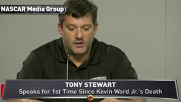Tony Stewart speaks about Ward accident