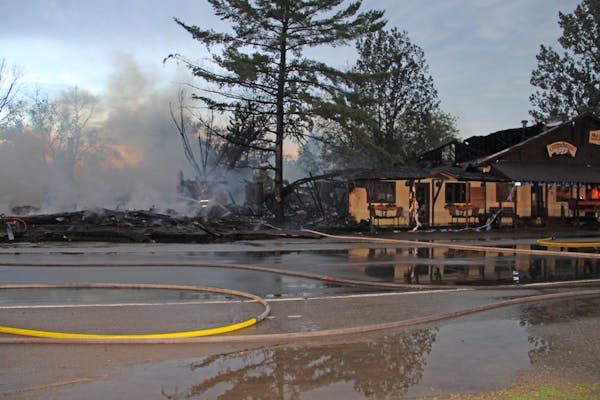 Two longtime institutions burned to the ground in Dorset, Minn., Thursday morning. Companeros and Dorset House burned while their owners sat across th
