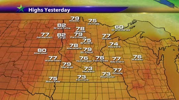 Morning forecast: Isolated T-storm late morning, high of 77