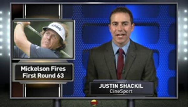 Phil Mickelson talks about his dazzling first round