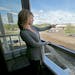 Karen Hermes, an assistant property director for One Southdale Place, showed an apartment balcony that overlooks Southdale Center.