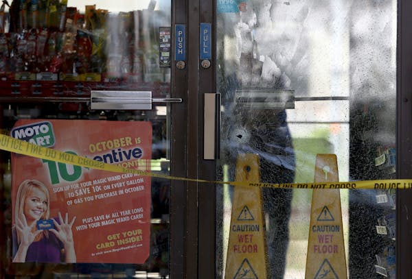 Three people were injured after they were were shot early Tuesday at a south Minneapolis Moto Mart gas station on Hiawatha Avenue and 33rd Street.
