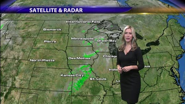 Afternoon forecast: Shower possible, high of 49; cooler Friday