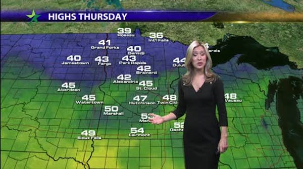 Morning forecast: Cloudy and 40s