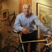 Greg LeMond with one of his new bicycles last week in LeMond Bicycles' North Loop offices.