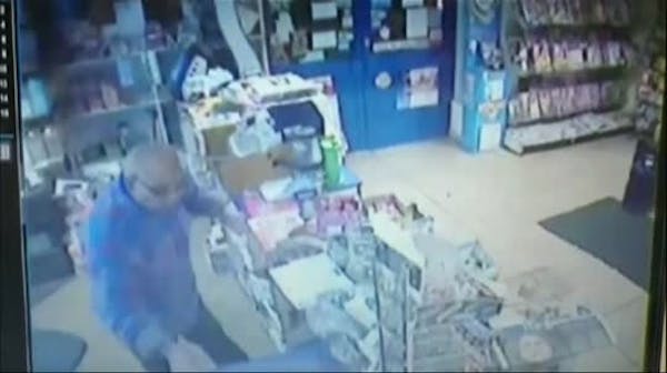 England shopkeeper uses pole to fight off machete