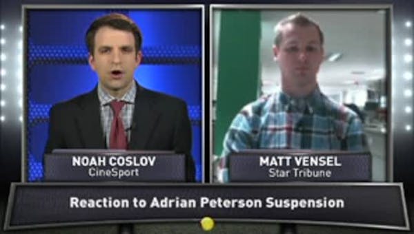 Vensel: Reaction to Peterson suspension