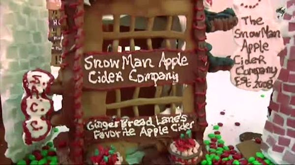 Huge gingerbread village seeks to break record