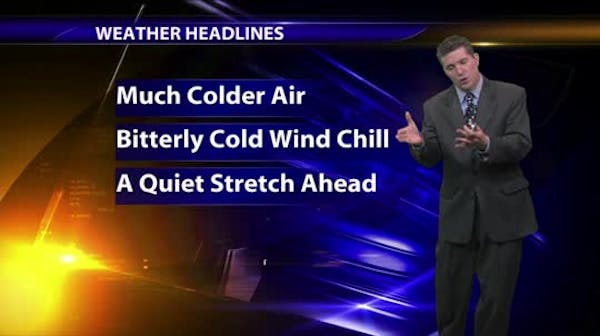Evening forecast: Bitter cold on the way