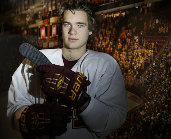 Sophomore defenseman Jake Bischoff is more physical this season, a trait the Gophers will need from him at Michigan State.