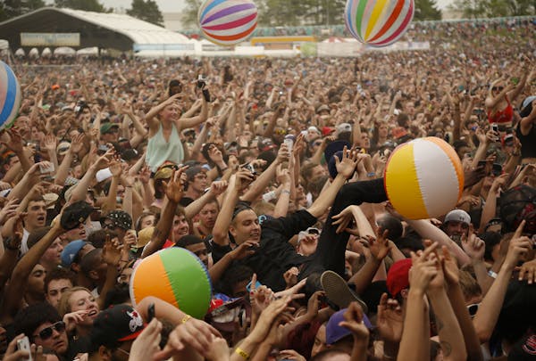 The crowd reacted to Chance the Rapper at the sold-out Soundset.