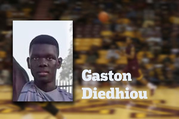 Gaston Diedhiou, incoming freshman for Minnesota.