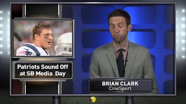 SB XLIX: Gronk, Brady Speak at Media Day