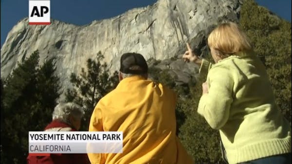 Two men reach top of Yosemite's El Capitan