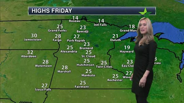 Afternoon forecast: Partly sunny, high of 26