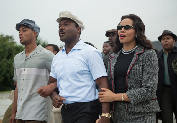David Oyelowo as the Rev. Martin Luther King Jr. and Carmen Ejogo, right, as Coretta Scott King in the film “Selma.”