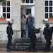 French riot officers patrol in Longpont, north of Paris, France, Thursday, Jan. 8, 2015. Scattered gunfire and explosions shook France on Thursday as 