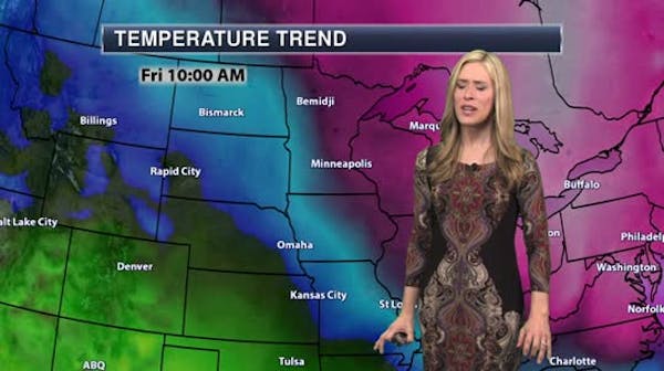 Forecast: Single-digit lows tonight, with Friday in the 20s