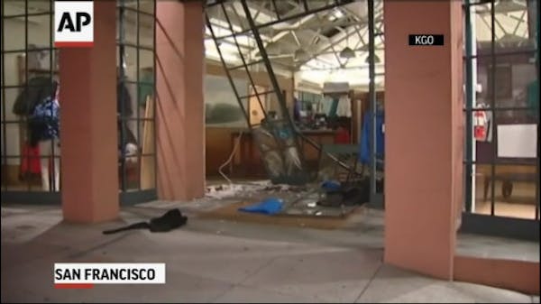 Men with rental van smash, rob San Francisco store